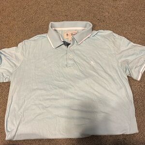 Blue polo shirt
